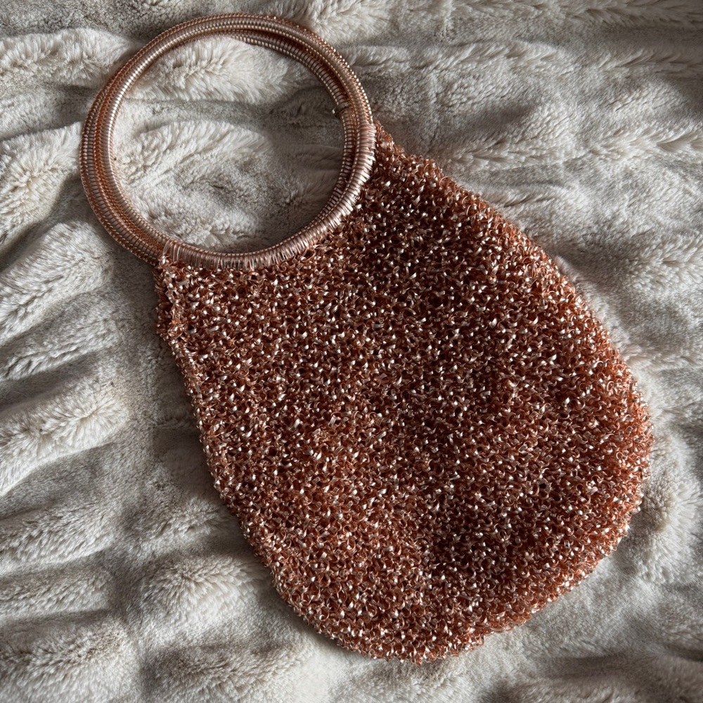 Sparkly pink purse - excellent